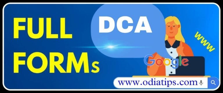 what-are-the-full-forms-of-dca-85-dca-full-forms-in-english